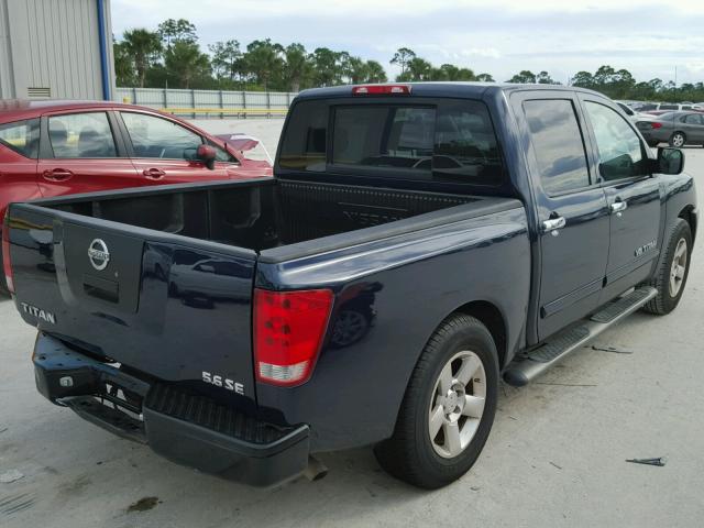 1N6BA07A96N532652 - 2006 NISSAN TITAN XE BLACK photo 4