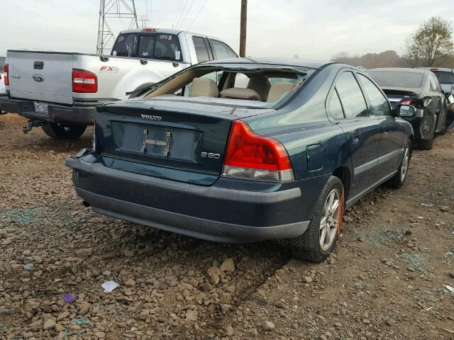 YV1RS61N212001200 - 2001 VOLVO S60 GREEN photo 4