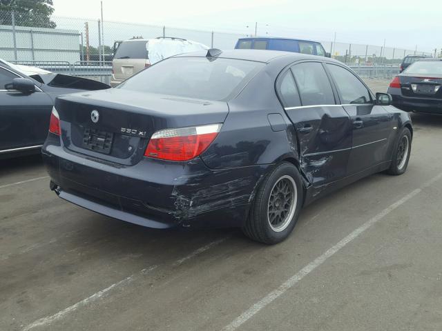 WBANF73506CG69669 - 2006 BMW 530 XI BLUE photo 4