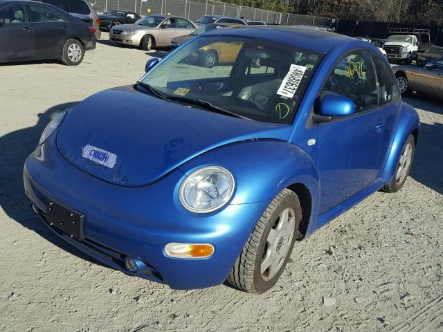 3VWCC21C4XM460243 - 1999 VOLKSWAGEN NEW BEETLE BLUE photo 2