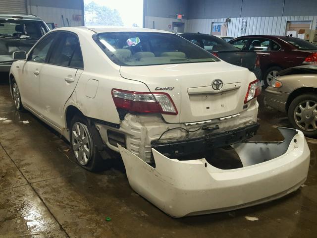 4T1BB46K59U072204 - 2009 TOYOTA CAMRY HYBR WHITE photo 3