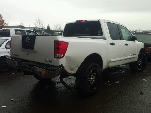 1N6AA07C79N302786 - 2009 NISSAN TITAN XE WHITE photo 4