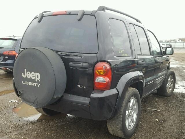 1J4GL58K23W525324 - 2003 JEEP LIBERTY LI BLACK photo 4