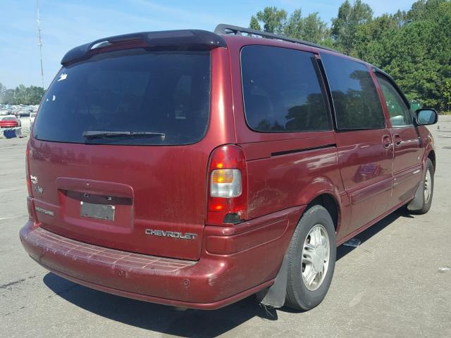 1GNDX13E91D251191 - 2001 CHEVROLET VENTURE LU BURGUNDY photo 4