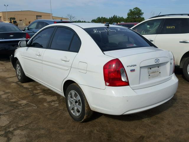 KMHCN4AC9AU493293 - 2010 HYUNDAI ACCENT GLS WHITE photo 3