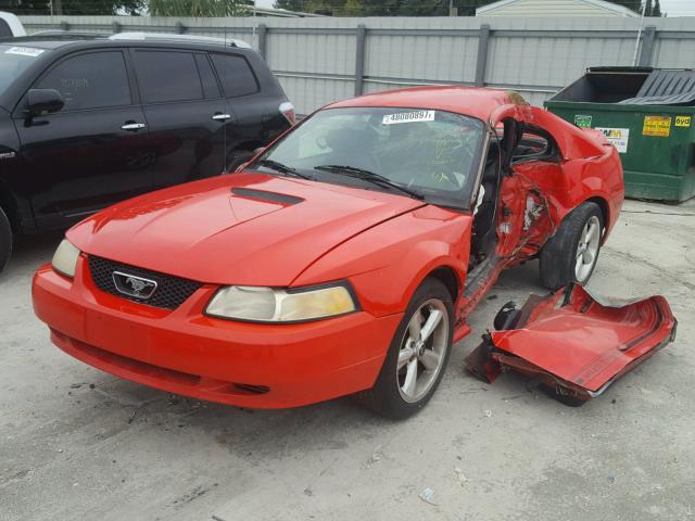 1FAFP4045YF140124 - 2000 FORD MUSTANG RED photo 2