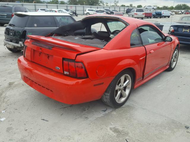 1FAFP4045YF140124 - 2000 FORD MUSTANG RED photo 4