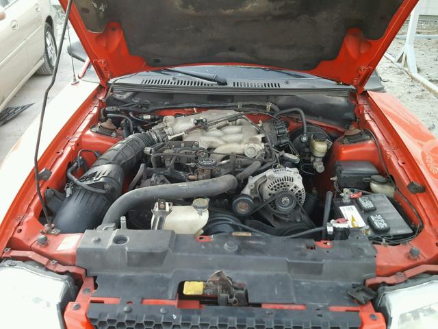 1FAFP4045YF140124 - 2000 FORD MUSTANG RED photo 7