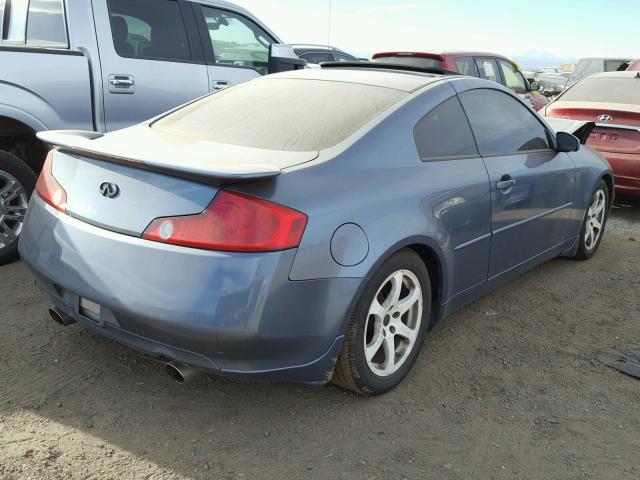 JNKCV54E35M401445 - 2005 INFINITI G35 BLUE photo 4