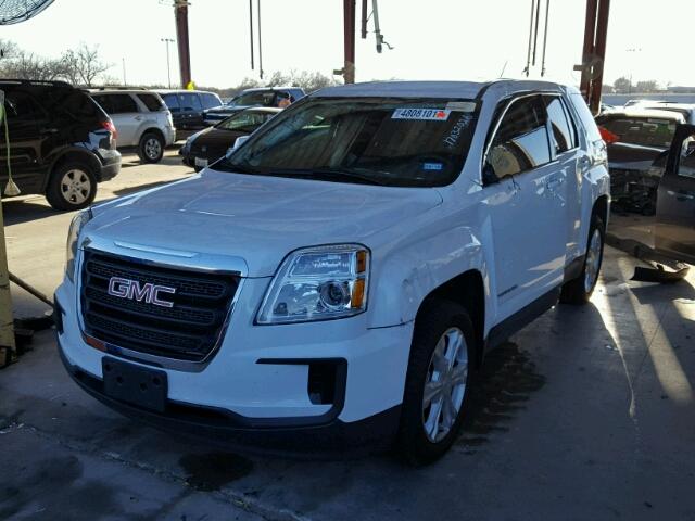 2GKALMEK8H6185466 - 2017 GMC TERRAIN SL WHITE photo 2