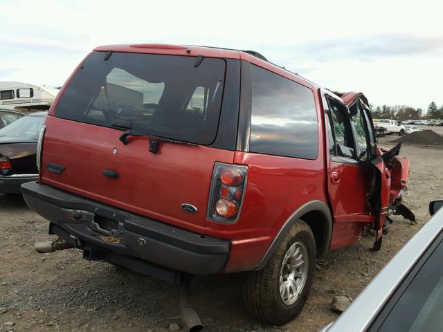 1FMPU16L81LA54636 - 2001 FORD EXPEDITION RED photo 4