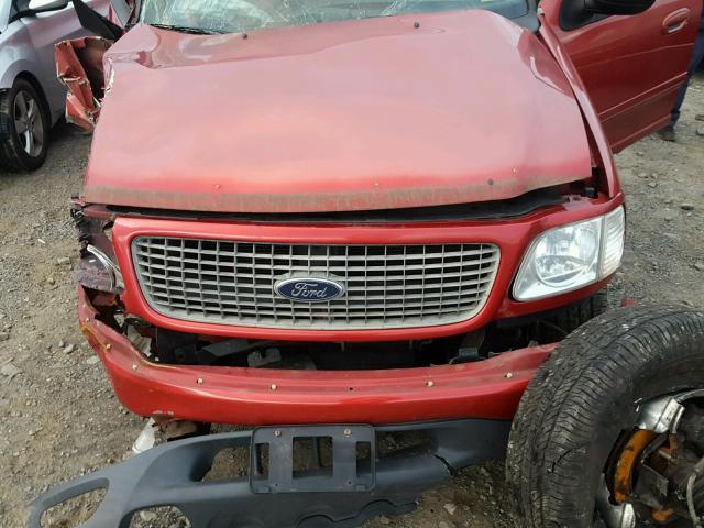 1FMPU16L81LA54636 - 2001 FORD EXPEDITION RED photo 7