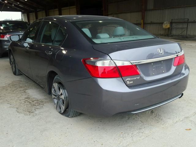 1HGCR2F33EA186555 - 2014 HONDA ACCORD LX GRAY photo 3