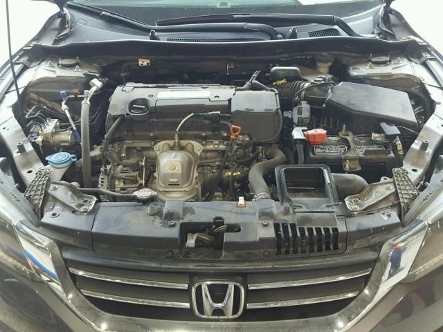 1HGCR2F33EA186555 - 2014 HONDA ACCORD LX GRAY photo 7