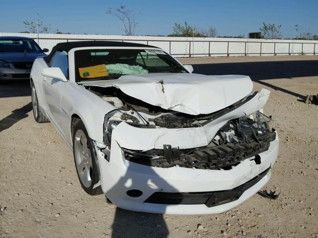 2G1FF3D3XF9247693 - 2015 CHEVROLET CAMARO LT WHITE photo 1