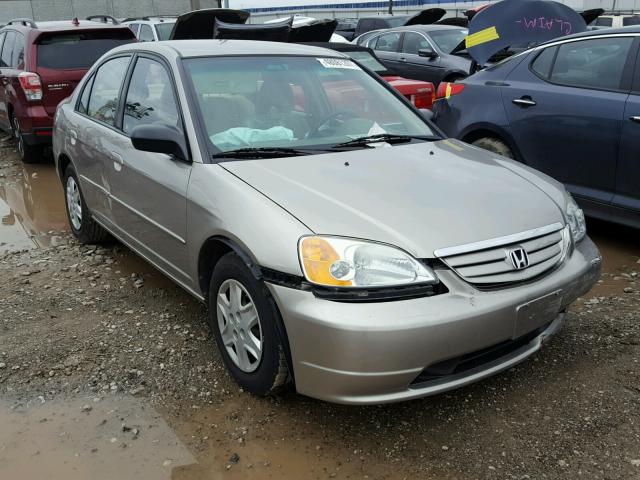 1HGES16593L030269 - 2003 HONDA CIVIC LX TAN photo 1