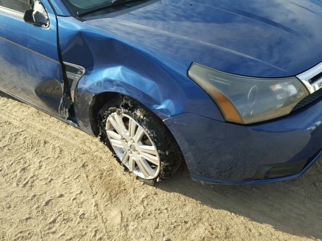 1FAHP35N18W174890 - 2008 FORD FOCUS SE BLUE photo 9