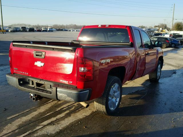 1GCSKSE3XAZ144413 - 2010 CHEVROLET SILVERADO RED photo 4