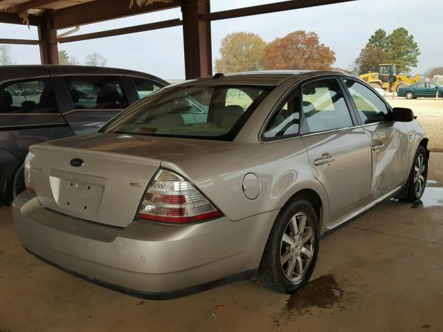 1FAHP24WX8G103380 - 2008 FORD TAURUS SEL SILVER photo 4