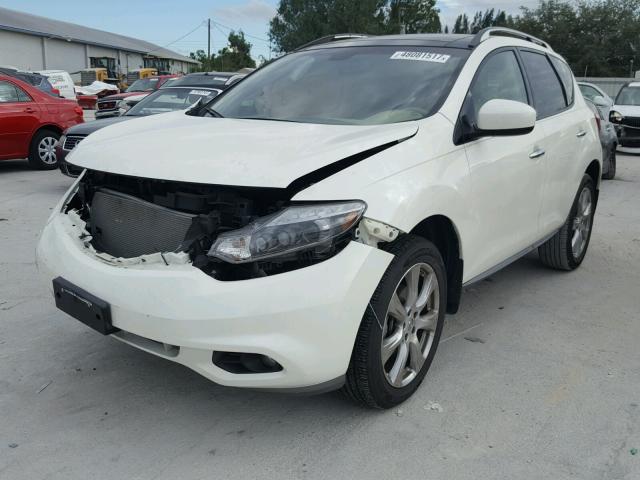 JN8AZ1MW2EW504962 - 2014 NISSAN MURANO S WHITE photo 2