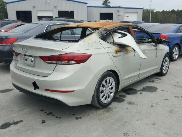 KMHD84LF6HU402266 - 2017 HYUNDAI ELANTRA SE SILVER photo 4