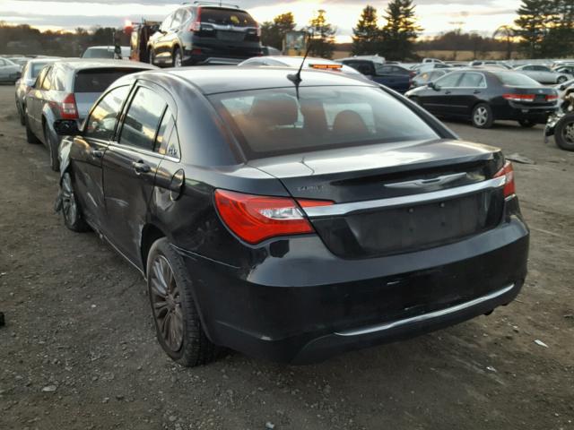 1C3CCBAB2CN138361 - 2012 CHRYSLER 200 LX BLACK photo 3