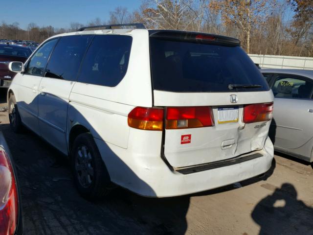 5FNRL18993B062770 - 2003 HONDA ODYSSEY EX WHITE photo 3