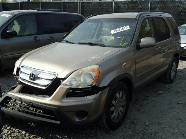 SHSRD789X5U320676 - 2005 HONDA CR-V SE TAN photo 2