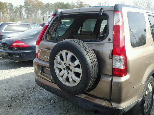 SHSRD789X5U320676 - 2005 HONDA CR-V SE TAN photo 9