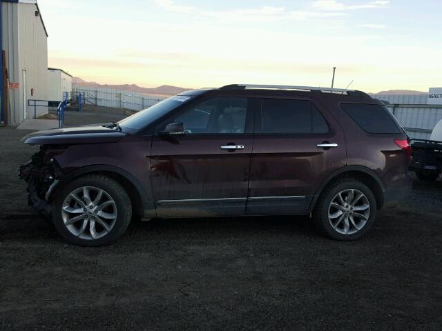 1FMHK8F81CGA61017 - 2012 FORD EXPLORER L RED photo 9