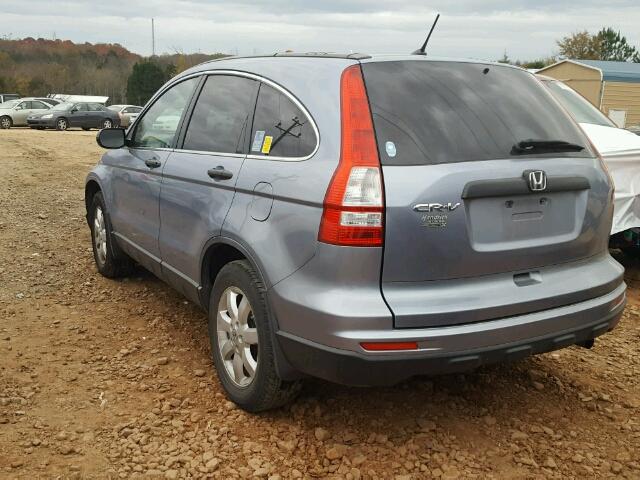 JHLRE3H49BC002688 - 2011 HONDA CR-V SE BLUE photo 3