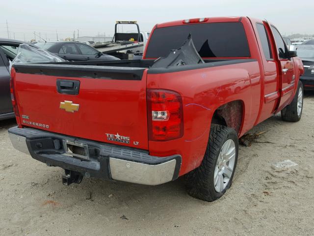 1GCRCSE0XCZ296874 - 2012 CHEVROLET SILVERADO RED photo 4