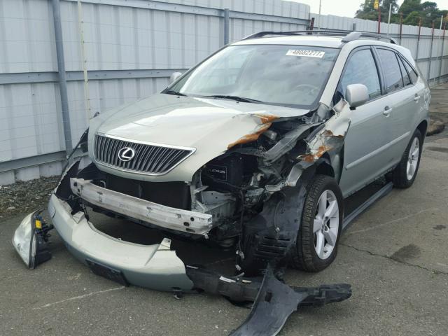 2T2HK31U17C001699 - 2007 LEXUS RX 350 SILVER photo 2