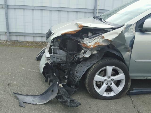 2T2HK31U17C001699 - 2007 LEXUS RX 350 SILVER photo 9