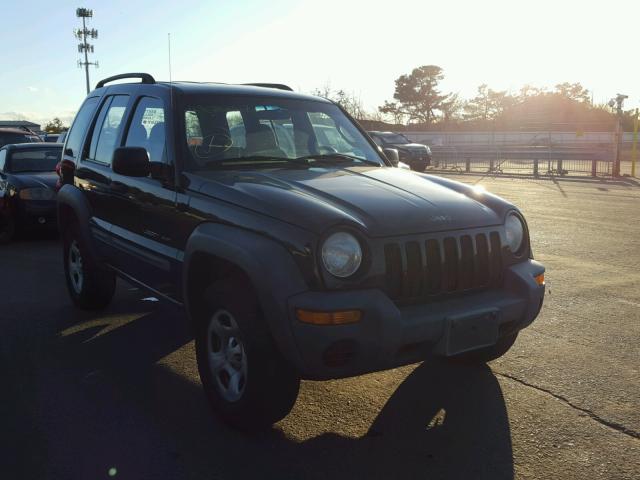 1J4GL48K42W300671 - 2002 JEEP LIBERTY SP BLACK photo 1