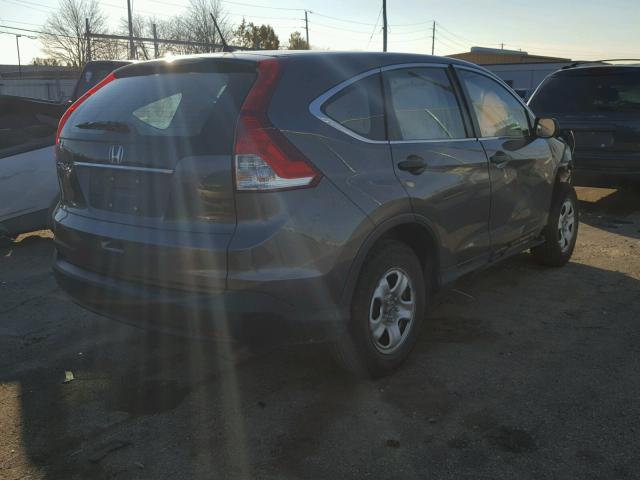 2HKRM3H32CH505721 - 2012 HONDA CR-V LX GRAY photo 4