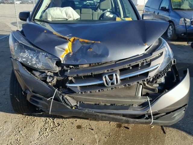 2HKRM3H32CH505721 - 2012 HONDA CR-V LX GRAY photo 9