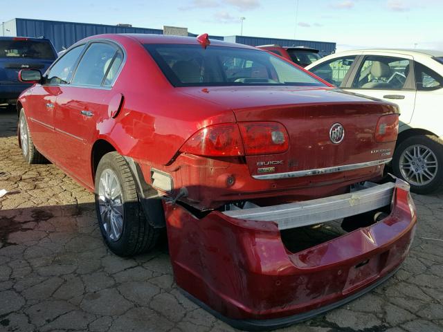 1G4HD57M49U149204 - 2009 BUICK LUCERNE CX RED photo 3