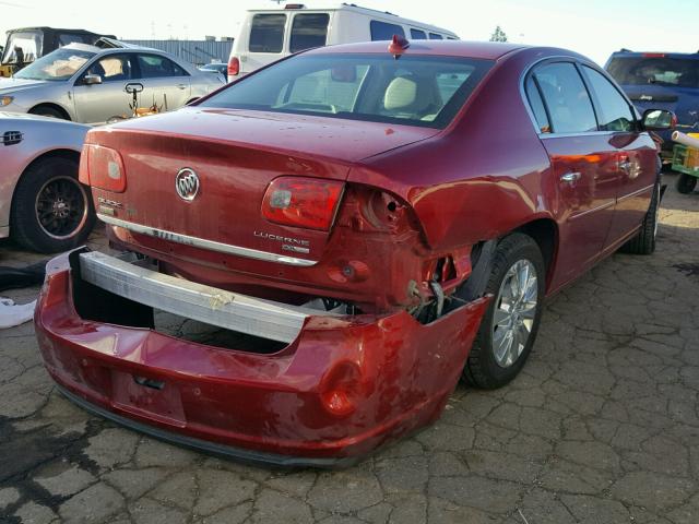 1G4HD57M49U149204 - 2009 BUICK LUCERNE CX RED photo 4