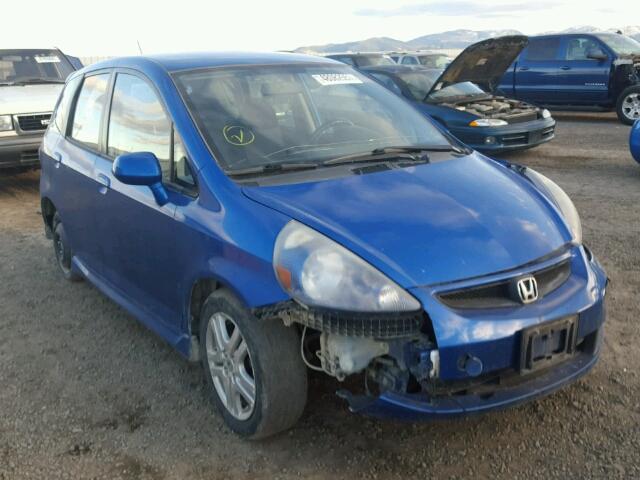 JHMGD38627S022012 - 2007 HONDA FIT S ლურჯი ფოტო 1