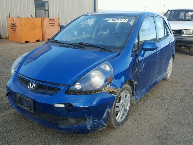 JHMGD38627S022012 - 2007 HONDA FIT S BLUE photo 2