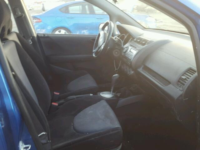 JHMGD38627S022012 - 2007 HONDA FIT S ლურჯი ფოტო 5