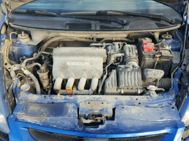 JHMGD38627S022012 - 2007 HONDA FIT S ლურჯი ფოტო 7
