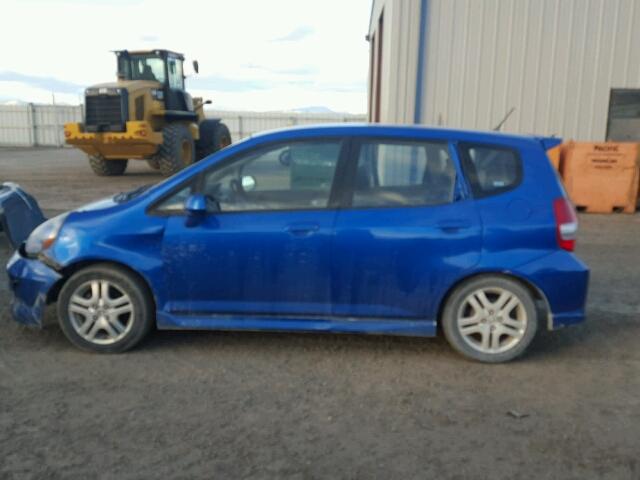 JHMGD38627S022012 - 2007 HONDA FIT S ლურჯი ფოტო 9