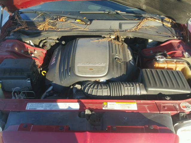 2C3KA63H97H683823 - 2007 CHRYSLER 300C RED photo 7