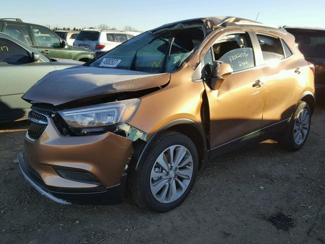 KL4CJASB0HB066105 - 2017 BUICK ENCORE PRE BROWN photo 2