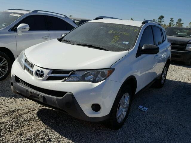 JTMZFREV6DD020122 - 2013 TOYOTA RAV4 LE WHITE photo 2