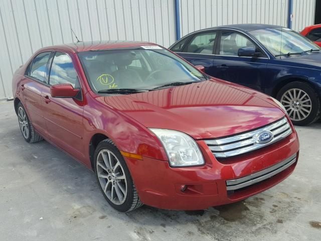 3FAHP07Z39R212610 - 2009 FORD FUSION SE RED photo 1