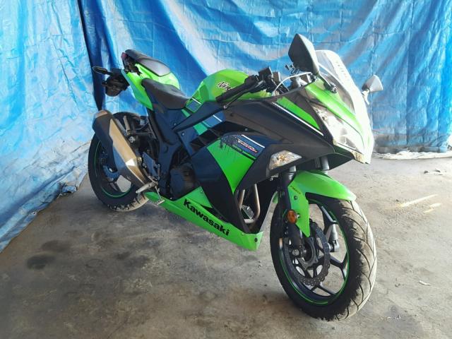 JKAEX8B12DDA04505 - 2013 KAWASAKI EX300 B GREEN photo 1