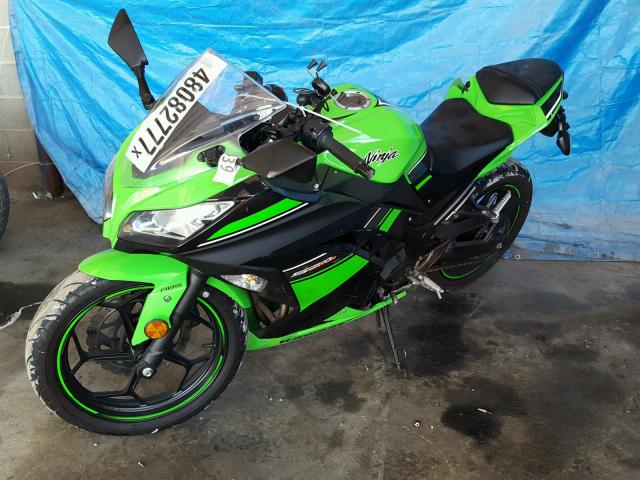 JKAEX8B12DDA04505 - 2013 KAWASAKI EX300 B GREEN photo 2